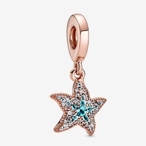 NEW Pandora Crystal Starfish Bracelet Charm